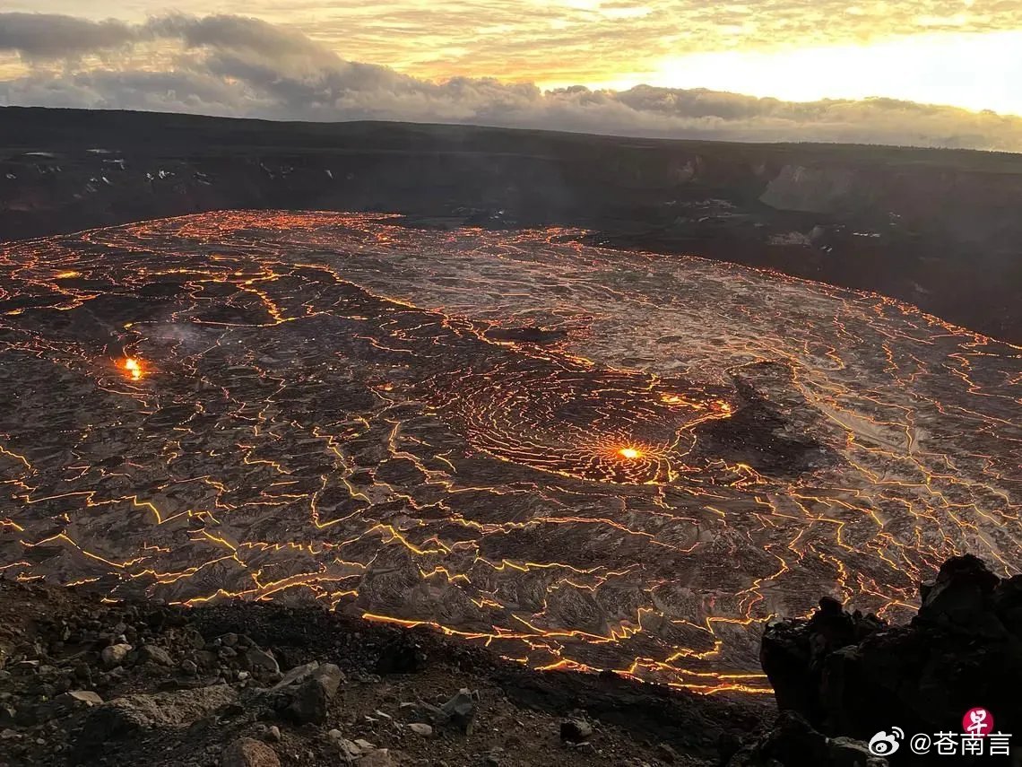 夏威夷火山喷发，三天三夜的自然力量展现